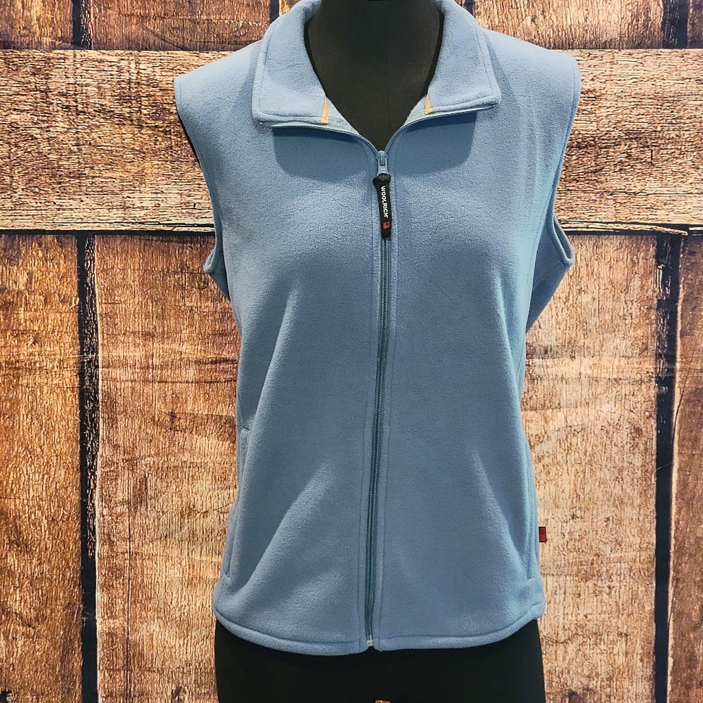Woolrich Women's Large Blue fleece vest